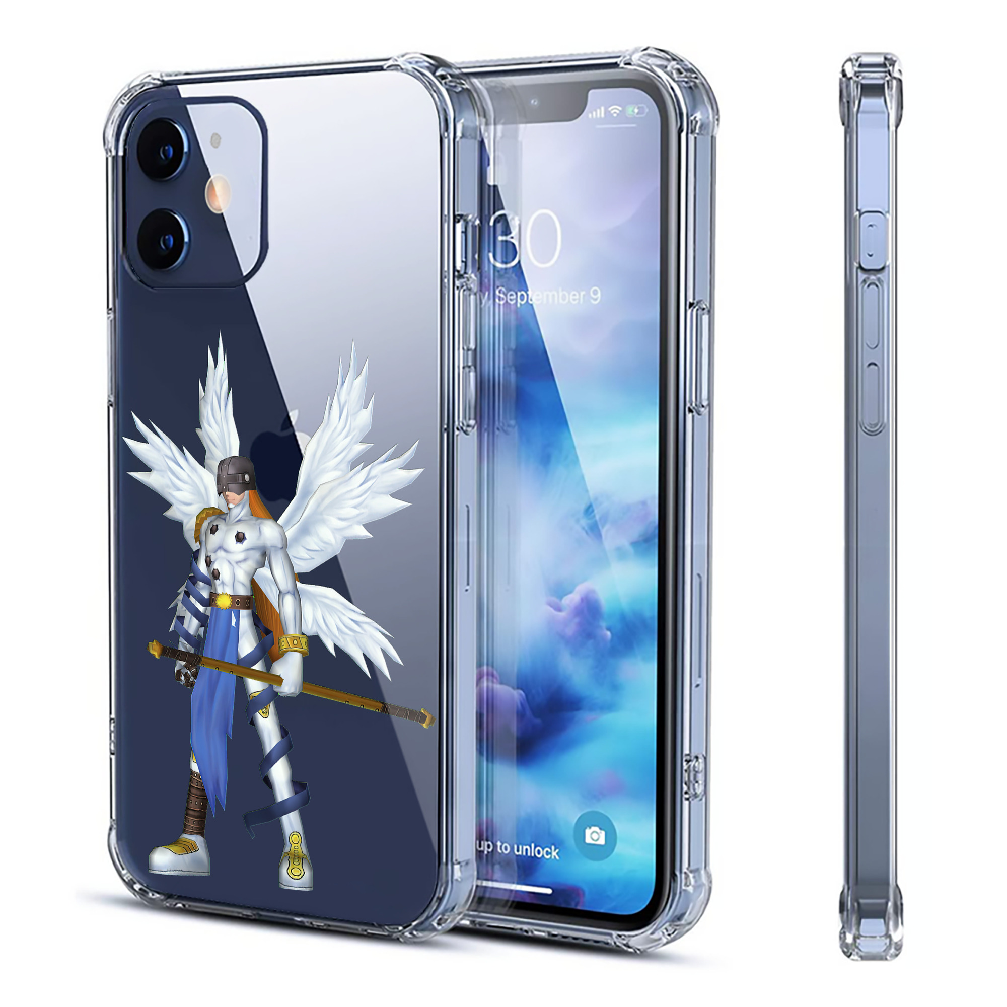 （画像用） Digimon デジタルモンスター/デジモン 【iPhone 12シリーズ対応】透明スマホケース（クリアソフトケース）